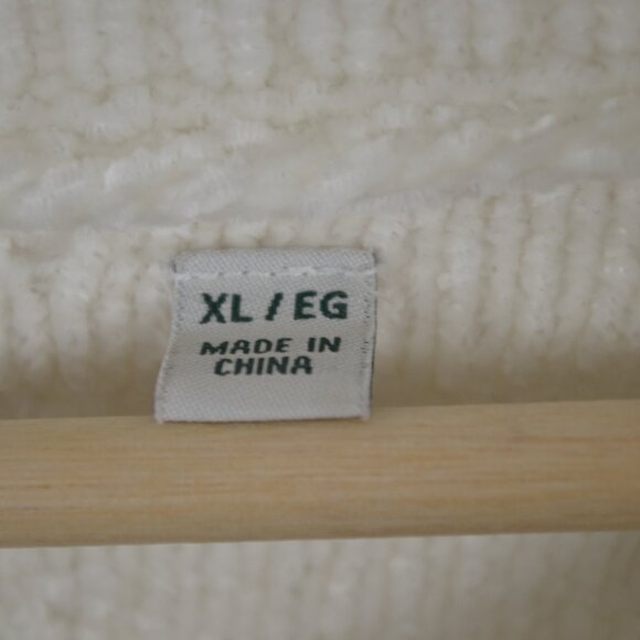 Orvis Women XL Long Sleeve Pullover Soft Stretch Textured Knit Crew Neck Sweater - Picture 9 of 10